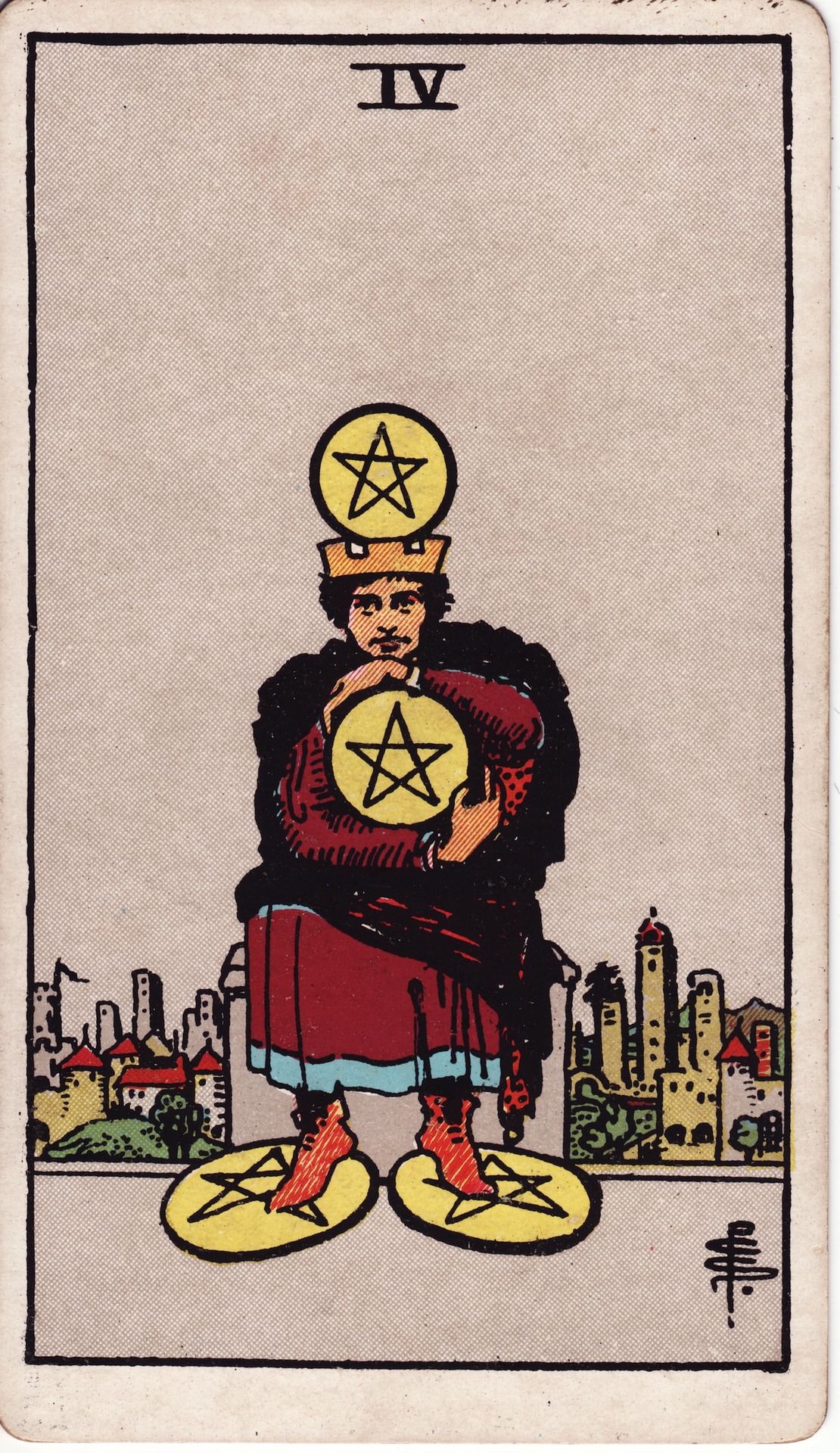 Pentakl Dörtlüsü tarot kartı